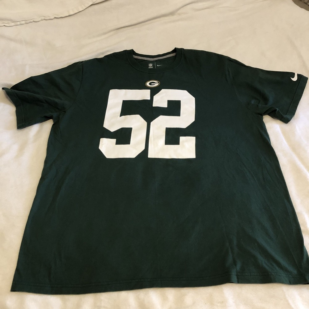 Green Bay Packer Nike T-Shirt XXL #52 Matthews